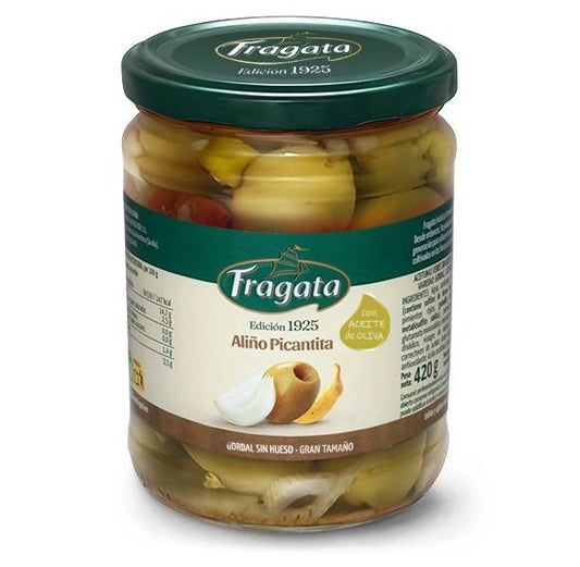 Aceituna gordal picante s/hueso cristal la Fragata 200g La Despensa