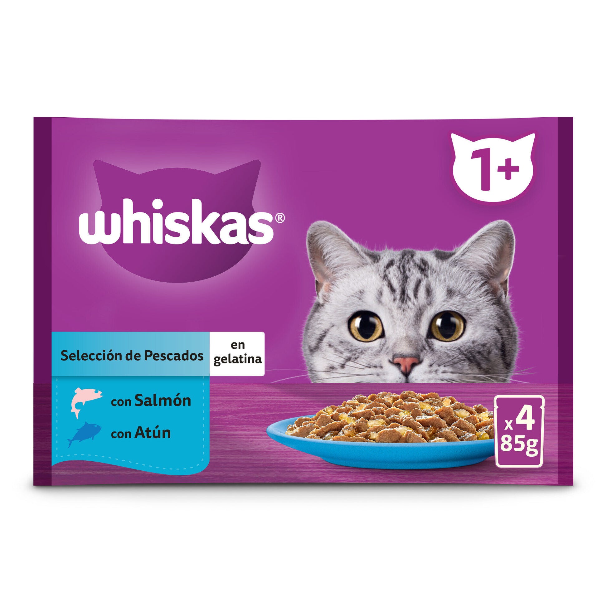 Comida húmeda gato pesc pouch core Whiskas p4 85g/u