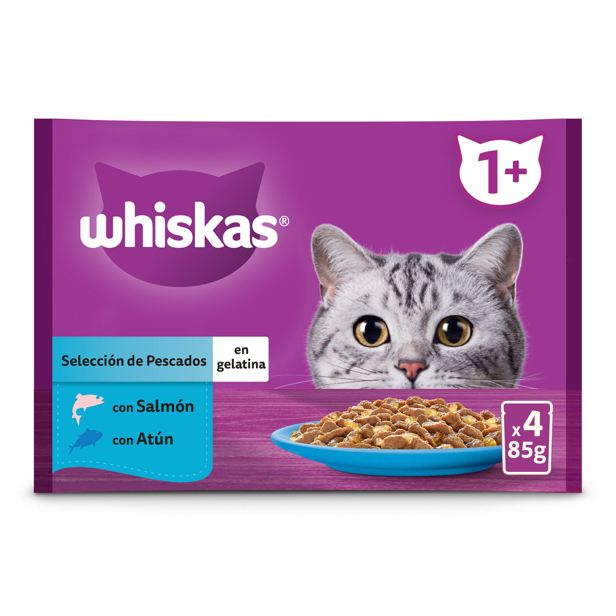 Comida húmeda gato pesc pouch core Whiskas p4 85g/u