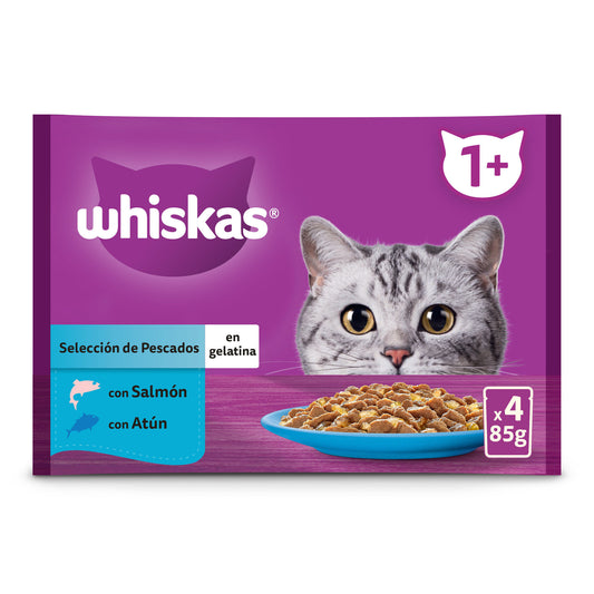 Comida húmeda gato pesc pouch core Whiskas p4 85g/u La Despensa