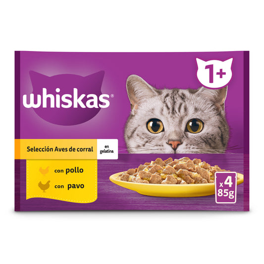 Comida húmeda gato ave pouch core Whiskas p4 85g/u La Despensa