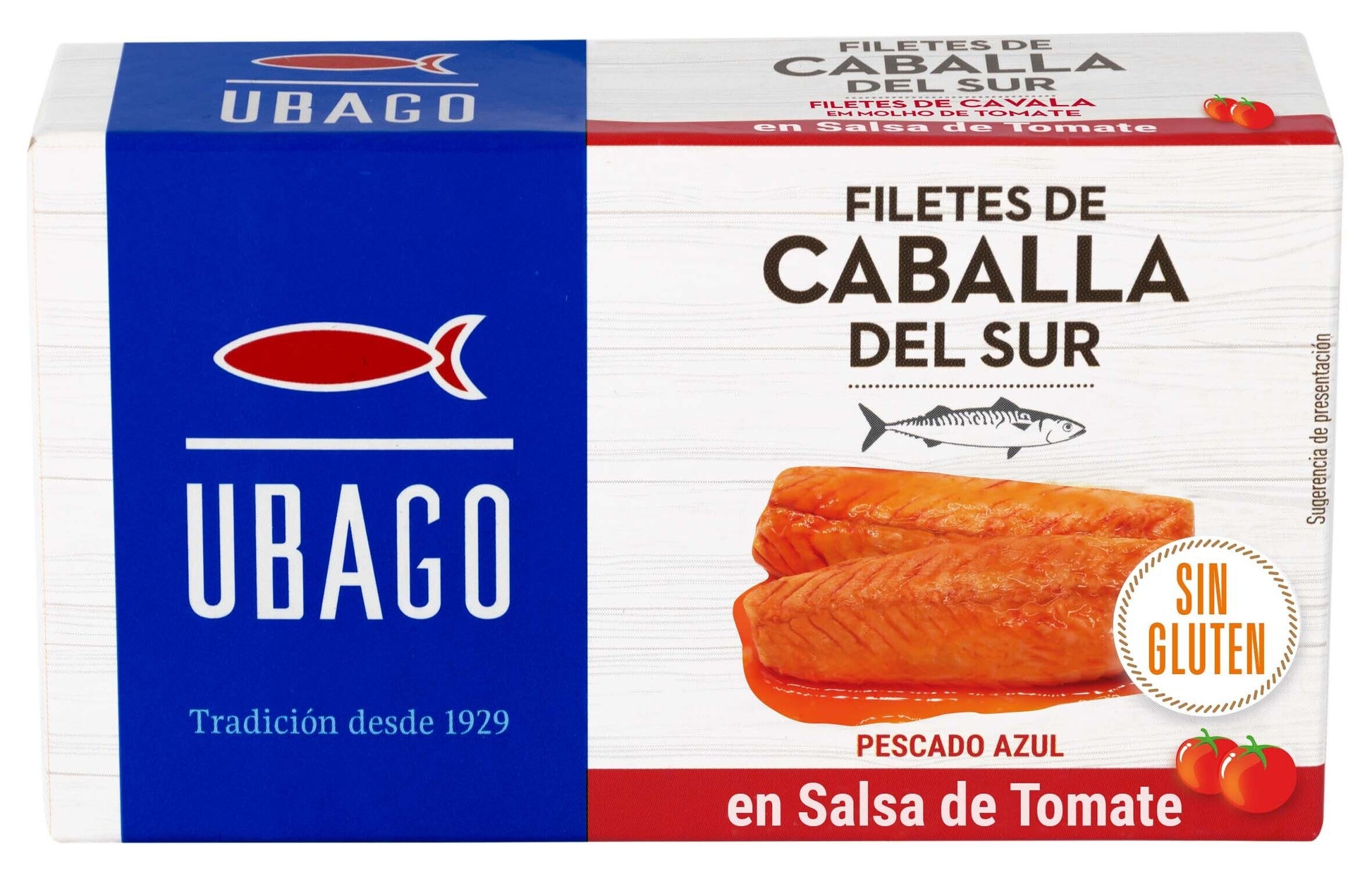 Filete caballa tomate lata  rr90 ugago 65g escurr