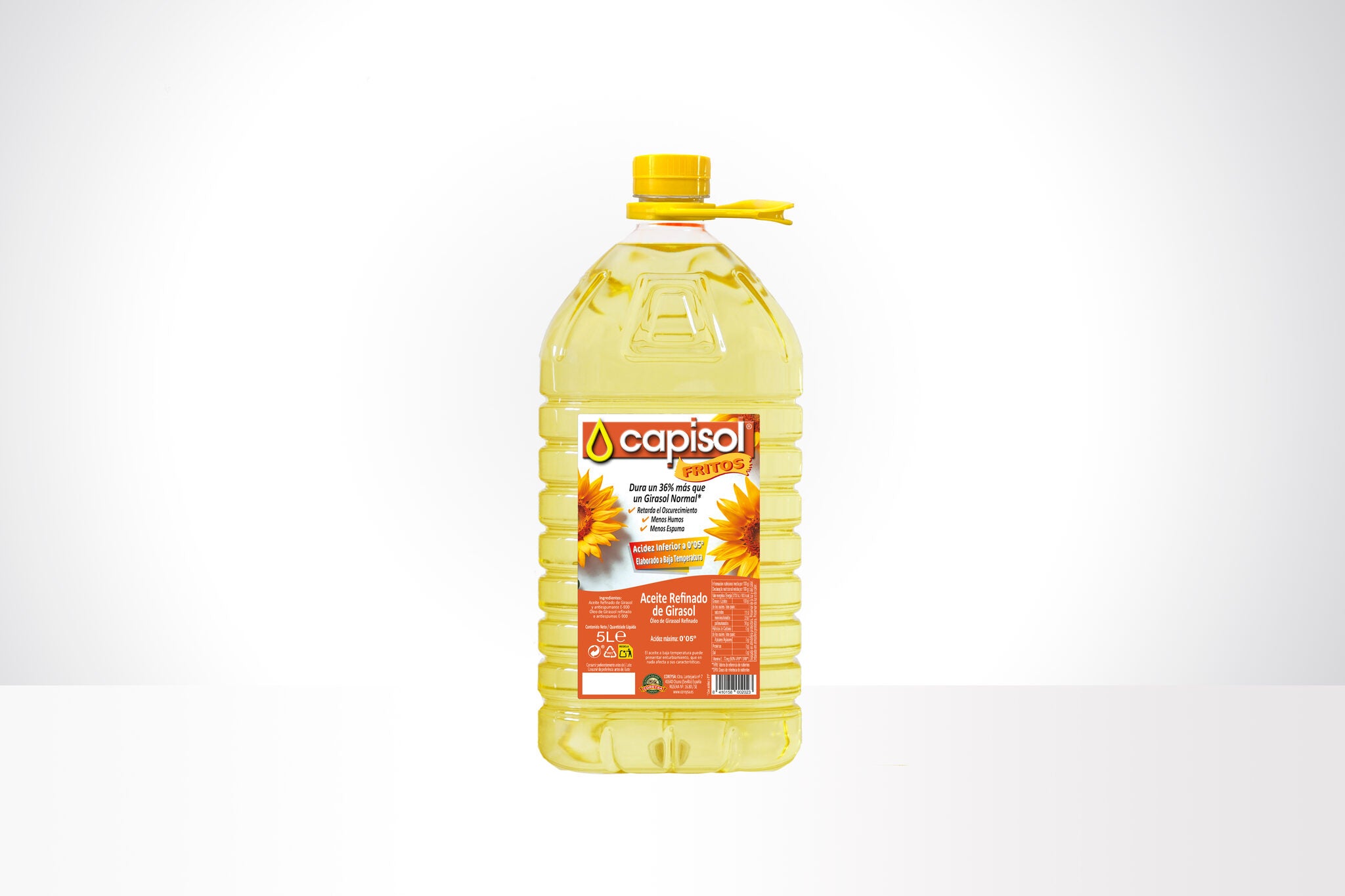 Aceite girasol refinado acidez baja Capisol 5l