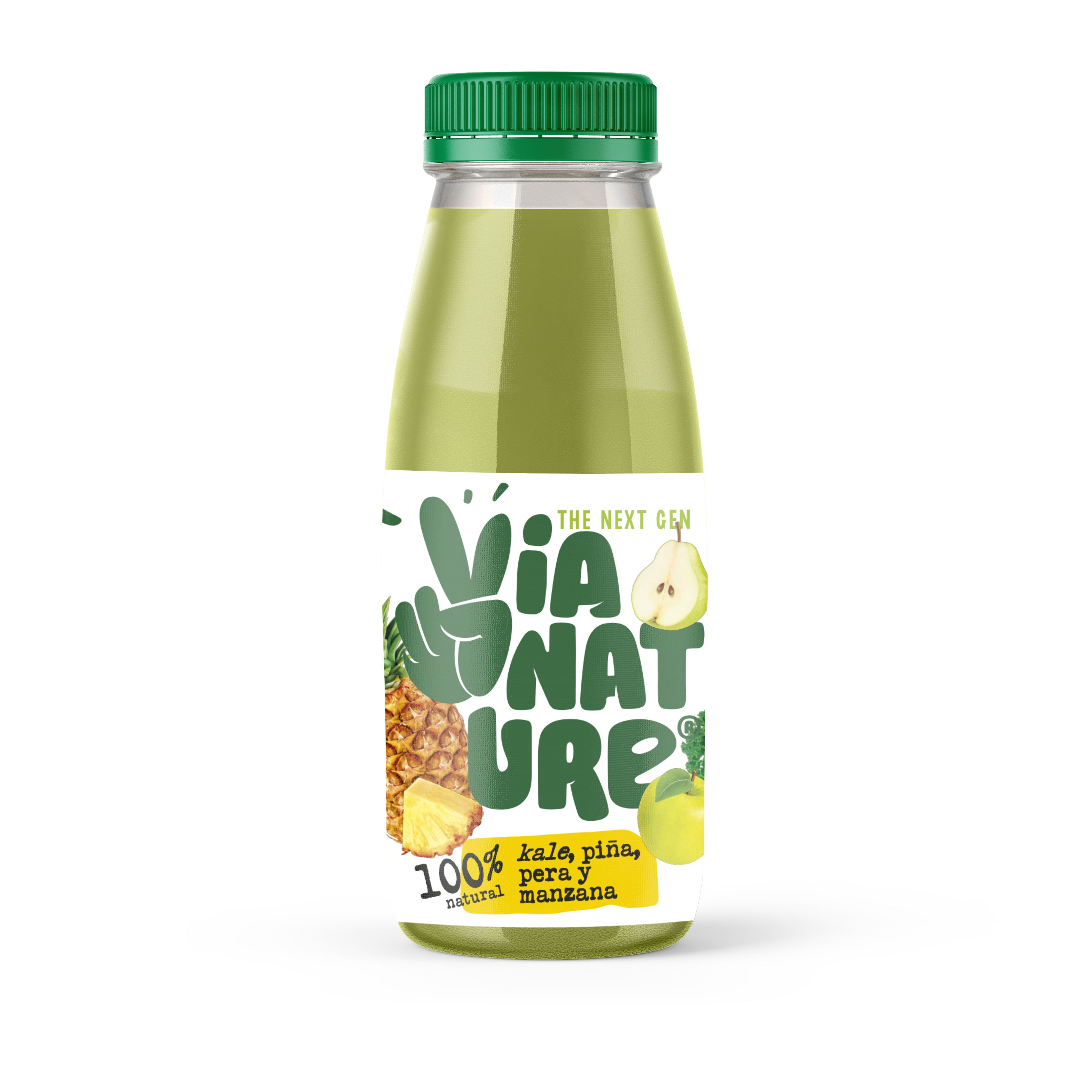 Zumo refrigerado detox kale/piñ/per/man Via nature 250ml