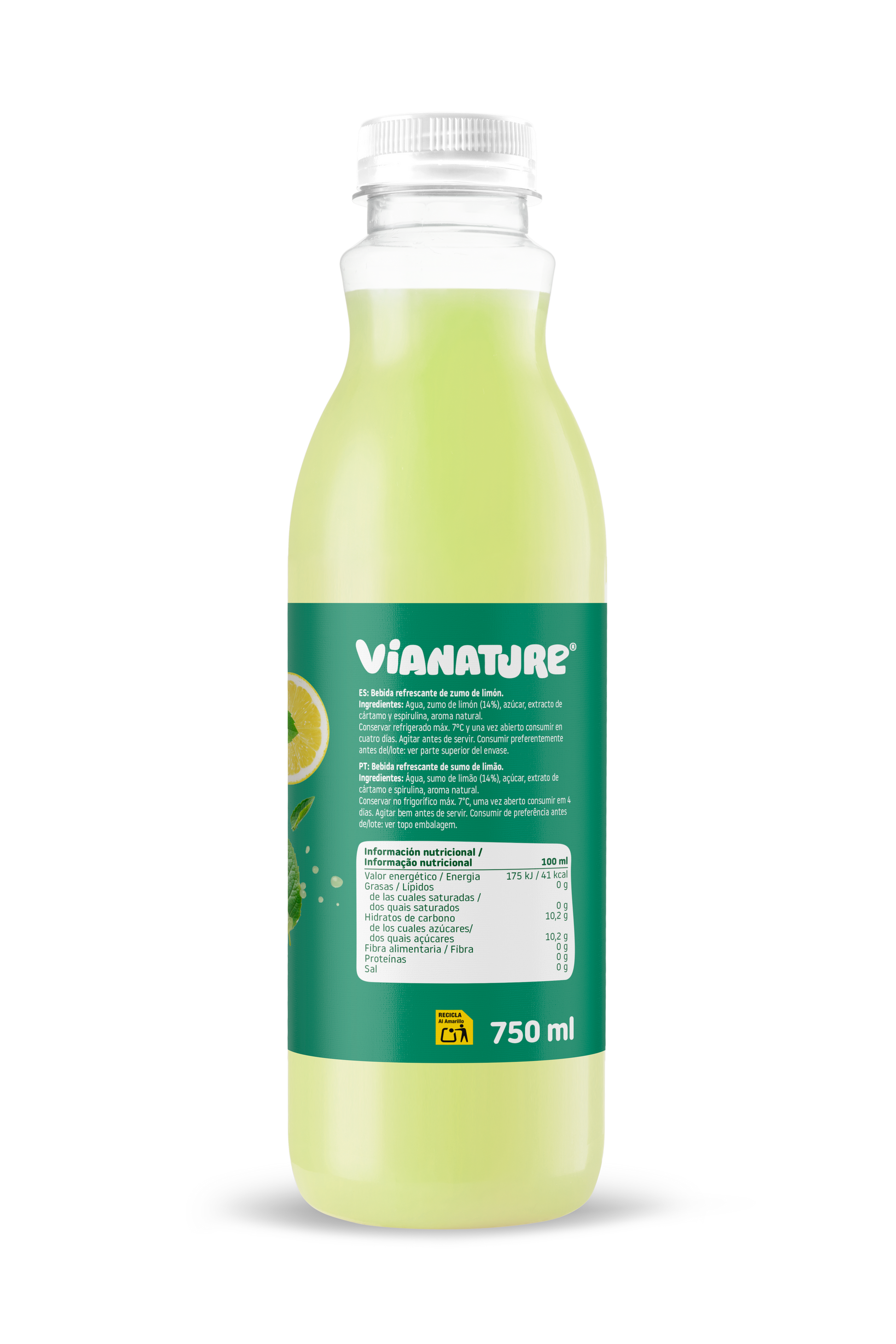 Limonada c/hierbabuena Vianature 750ml