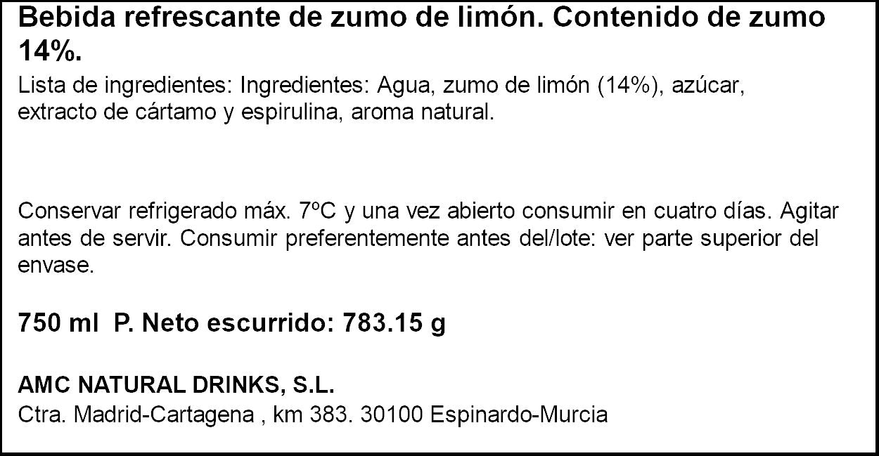 Limonada c/hierbabuena Vianature 750ml