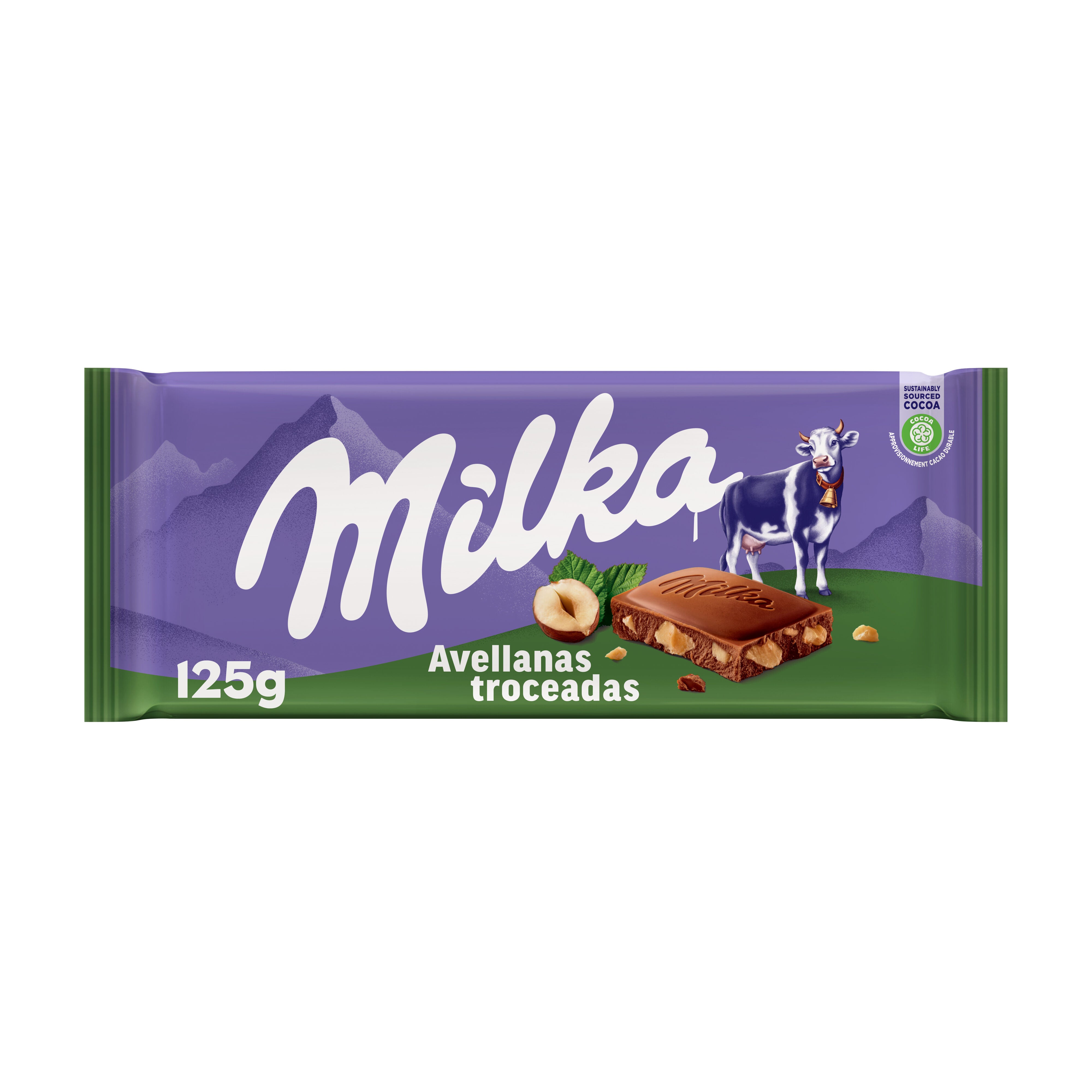 Chocolate leche/avellana Milka 125g