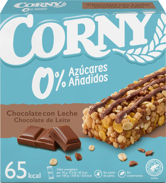 Barrita cereales chocolate 0% Corny p6 20g La Despensa