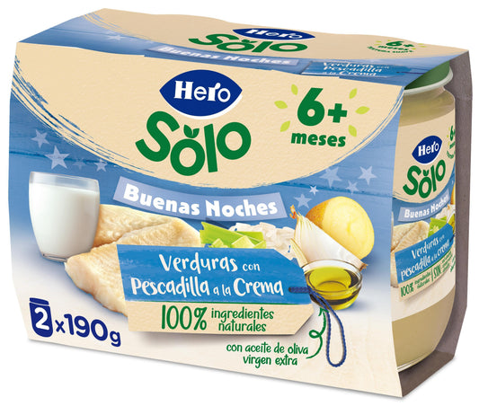 Potito pescado a la crema b noches Hero baby p2 190g La Despensa