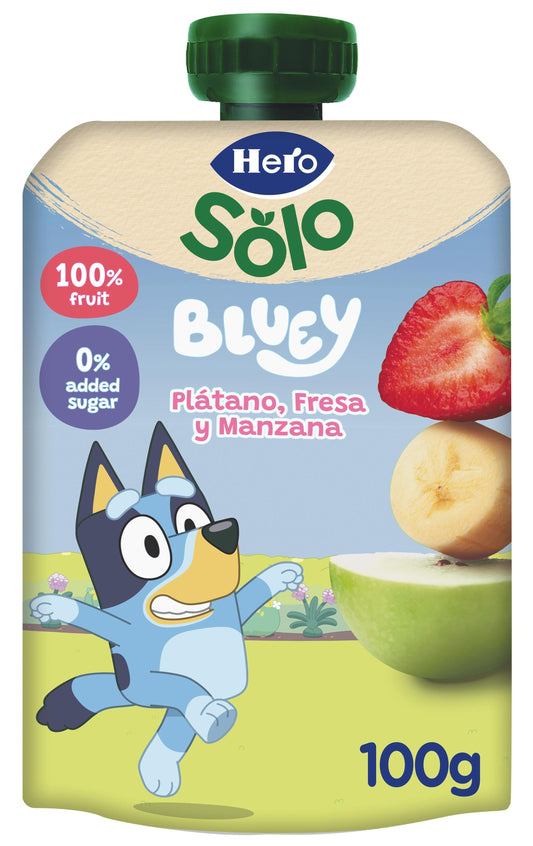 Compota plátano /fresa mi fruta Hero baby 100g La Despensa