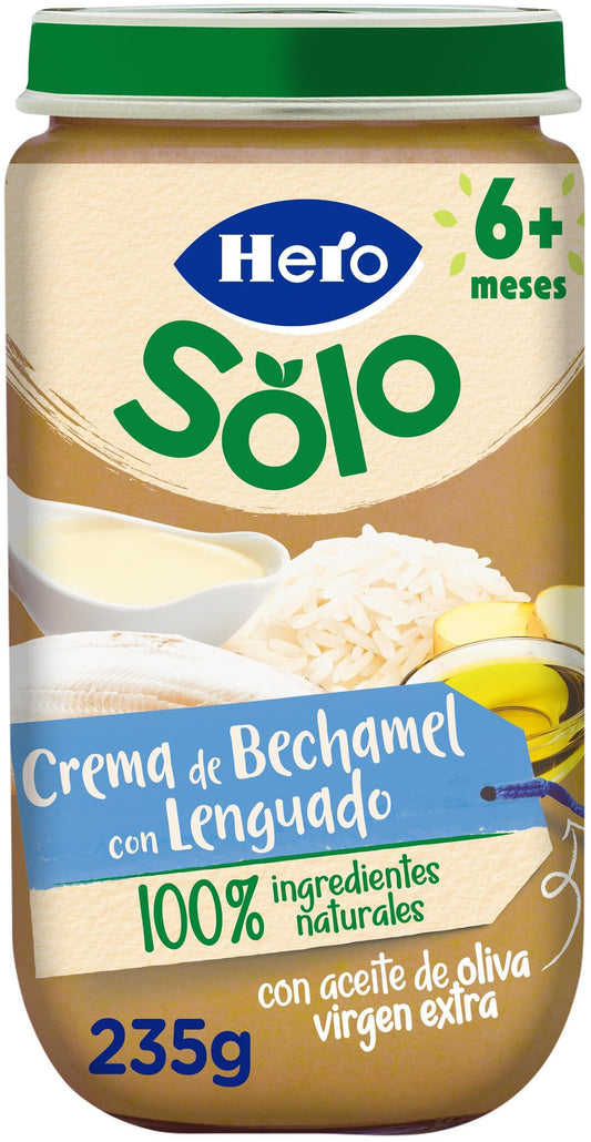 Potito pescado lenguado crema bechamel Hero baby 235g La Despensa