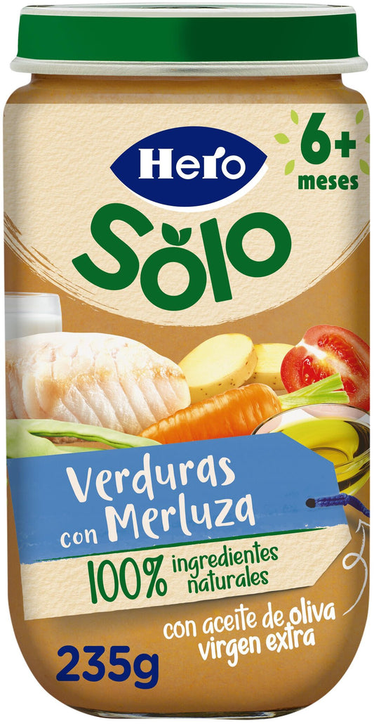 Potito pescado verdura/merluza Hero baby 235g La Despensa