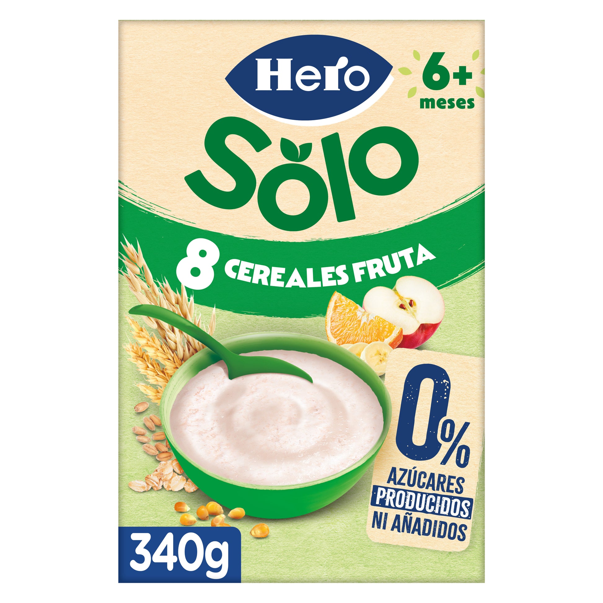 Preparado papilla cereales/fruta Hero baby 340g