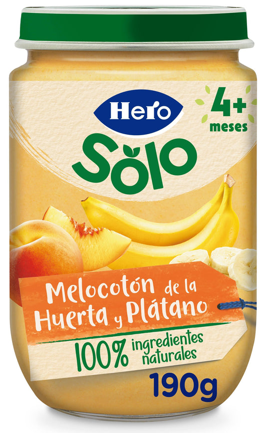 Potito fruta melocotón/plátano Hero 190g La Despensa