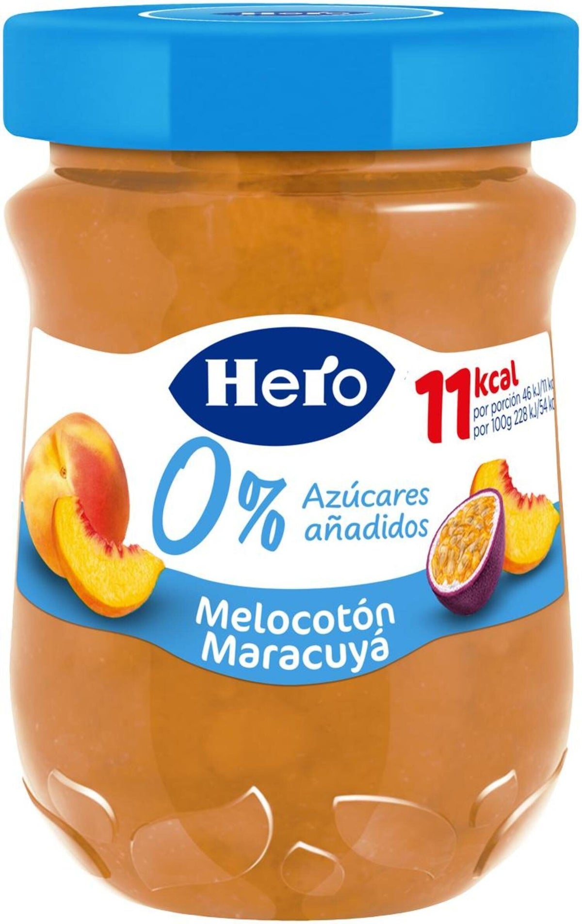 Confitura diet melocoton y maracuya Hero 280g