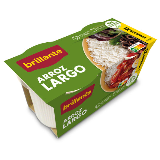 Arroz largo vaso xl Brillante p2 200g/u La Despensa