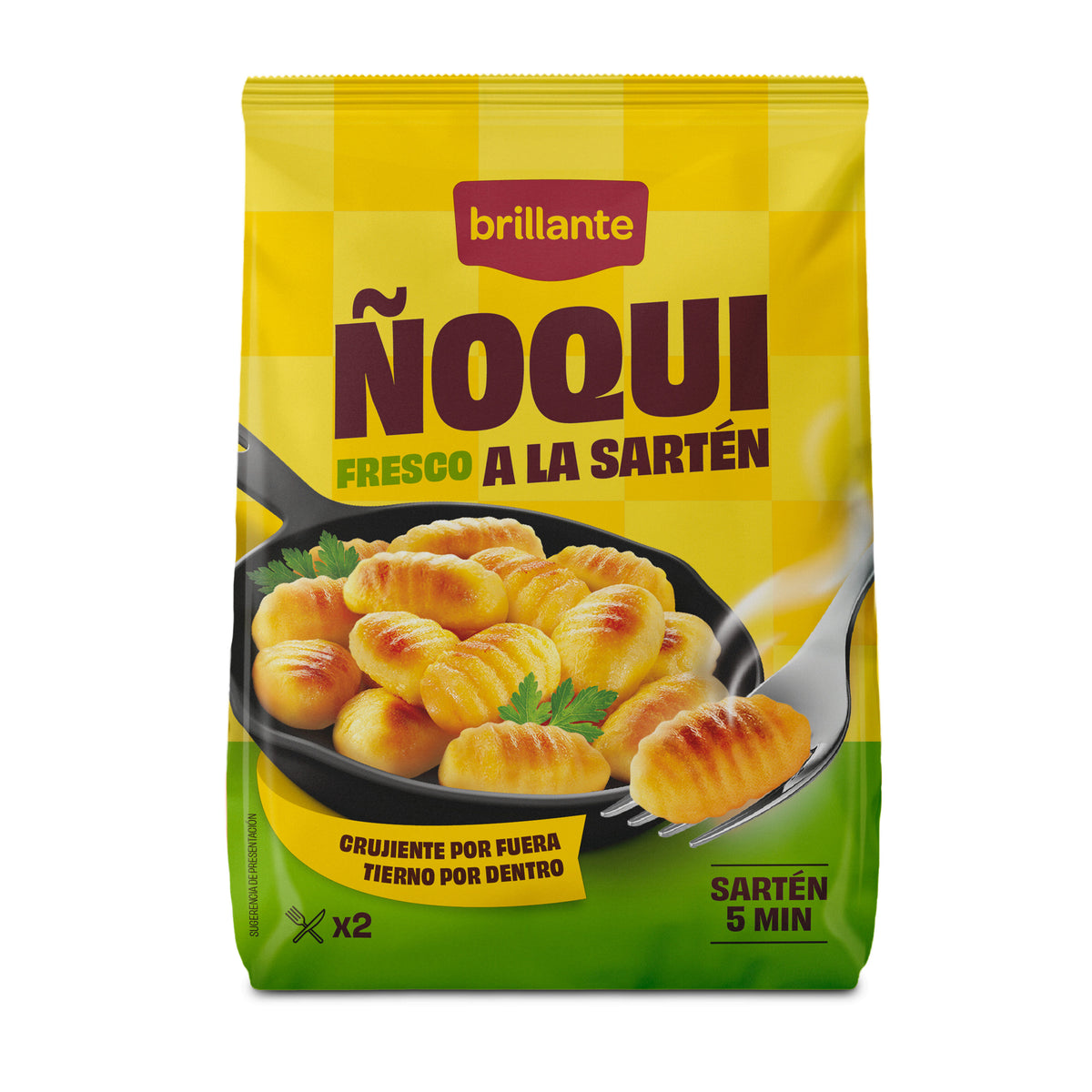 Ñoquis a la sarten Brillante 325g