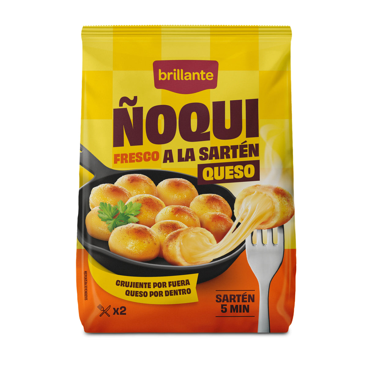Ñoquis queso a la sarten Brillante 300g