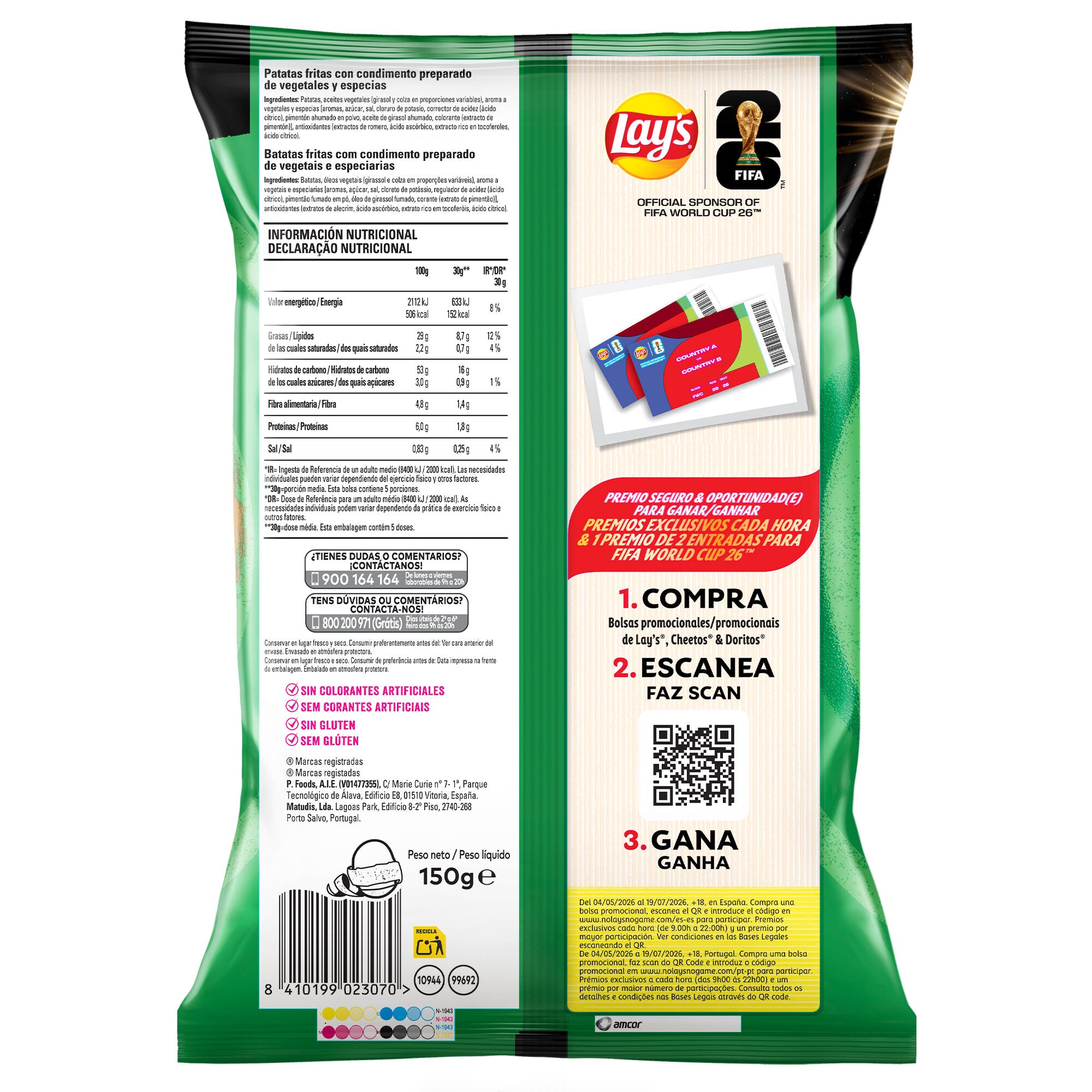 Patatas fritas campesina Lays 150g