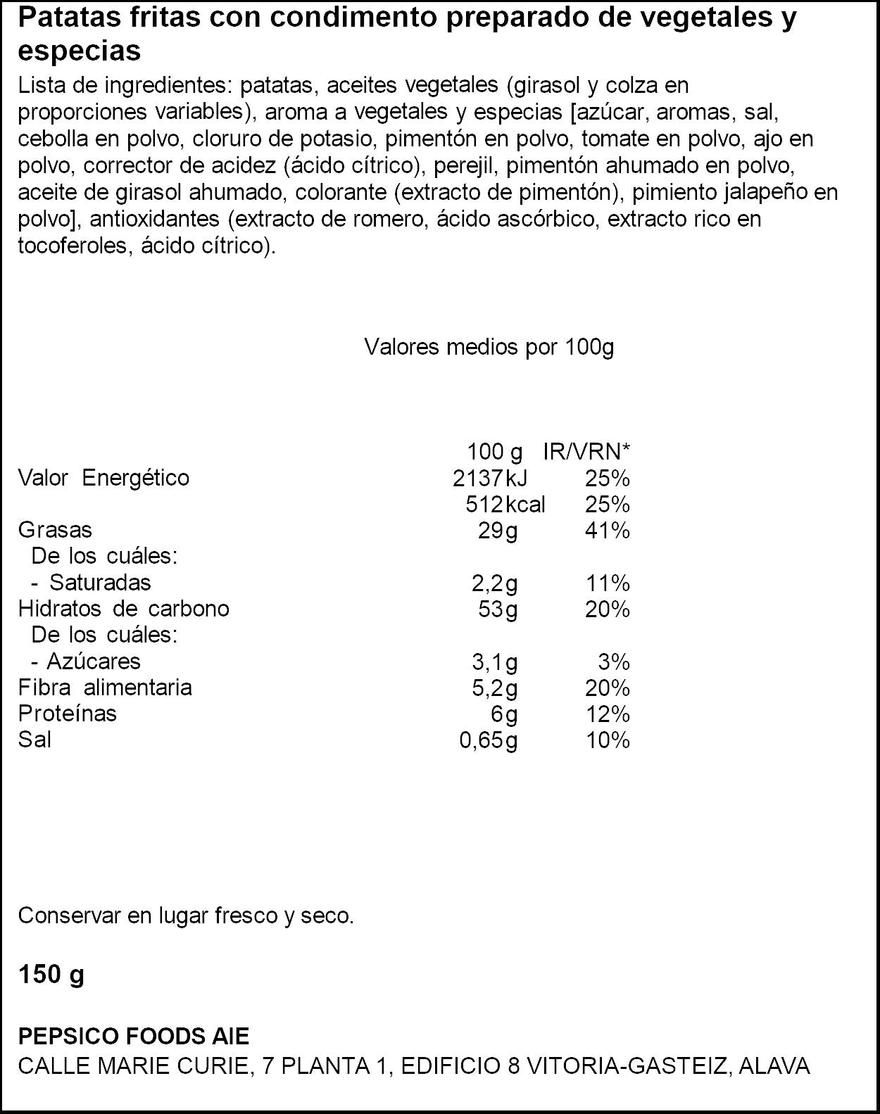 Patatas fritas campesina Lays 150g