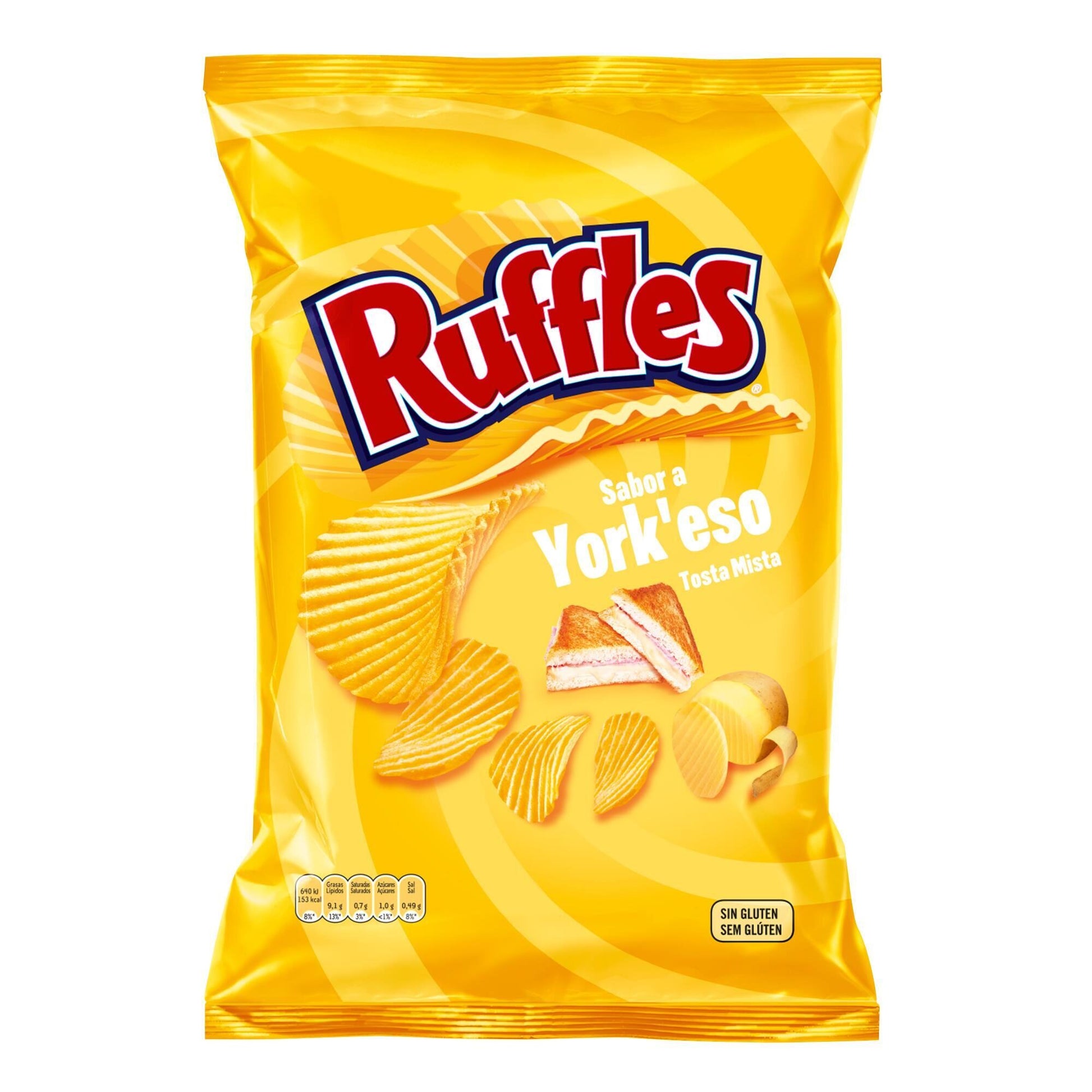 Patatas fritas york queso Ruffles 150g