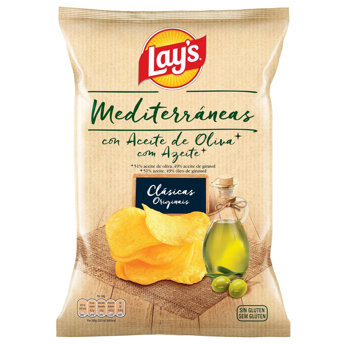 Patatas fritas mediterranea Lays 140g