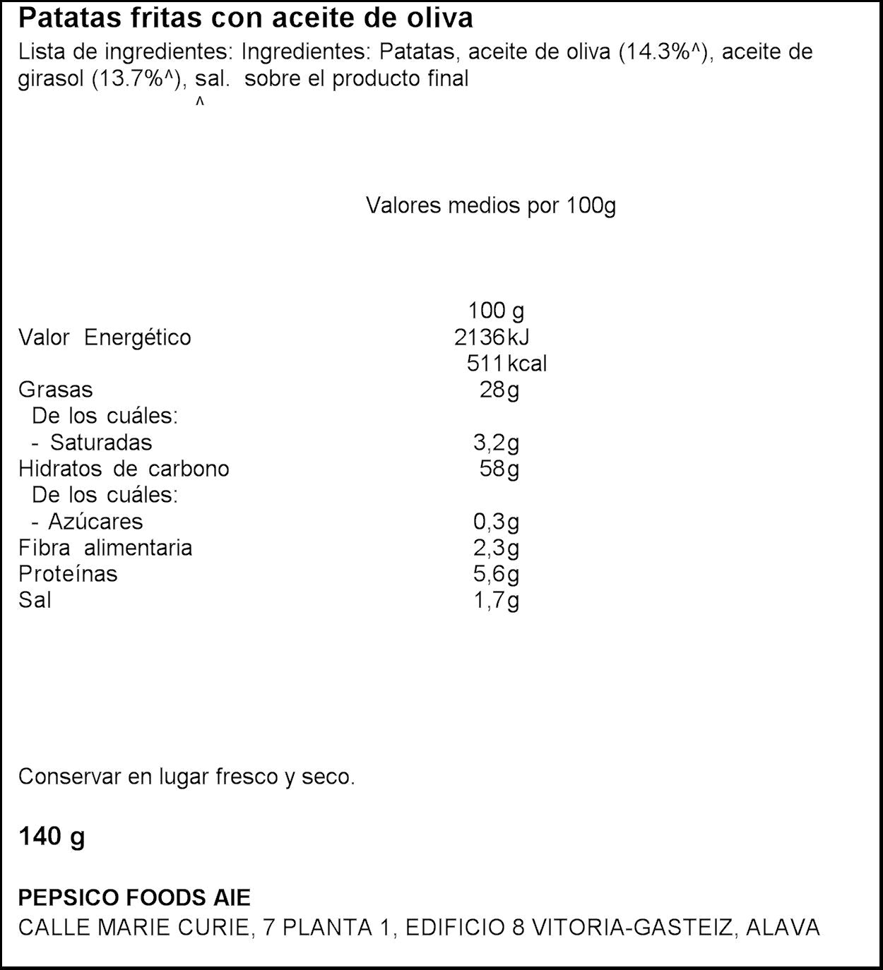 Patatas fritas mediterranea Lays 140g