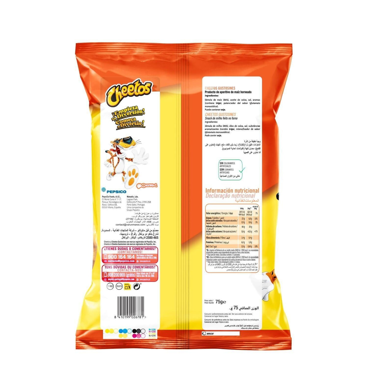 Snack gusanitos gustosines Cheetos 75g