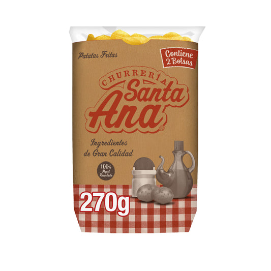 Patatas fritas cartucho Santa ana p2 135g/u La Despensa
