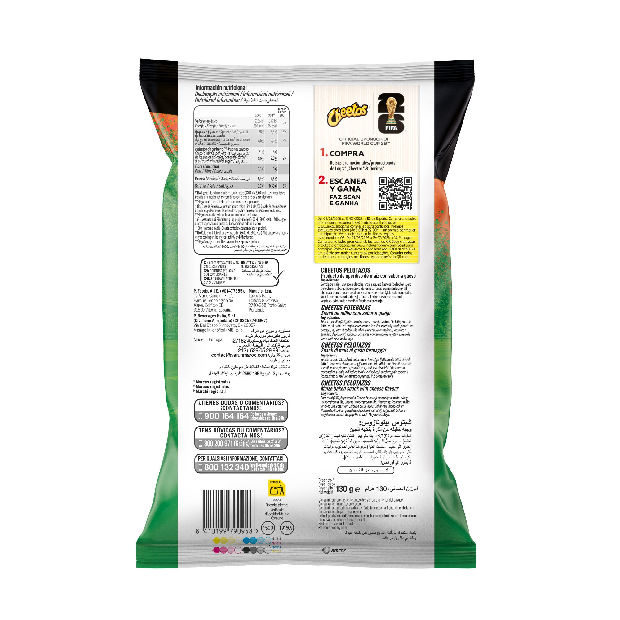 Snack pelotazos Cheetos 130g