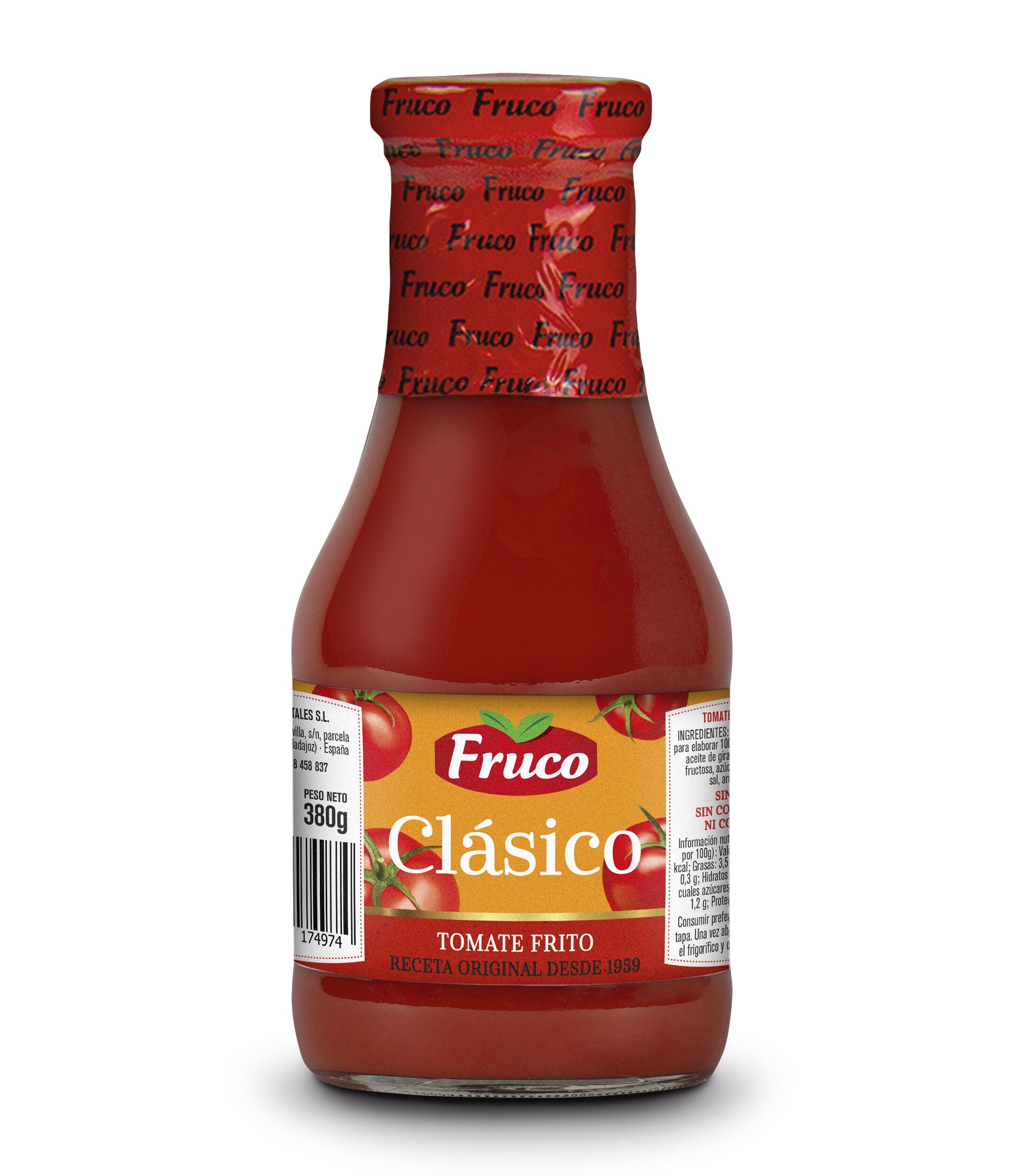 Tomate frito cristal Fruco 380g