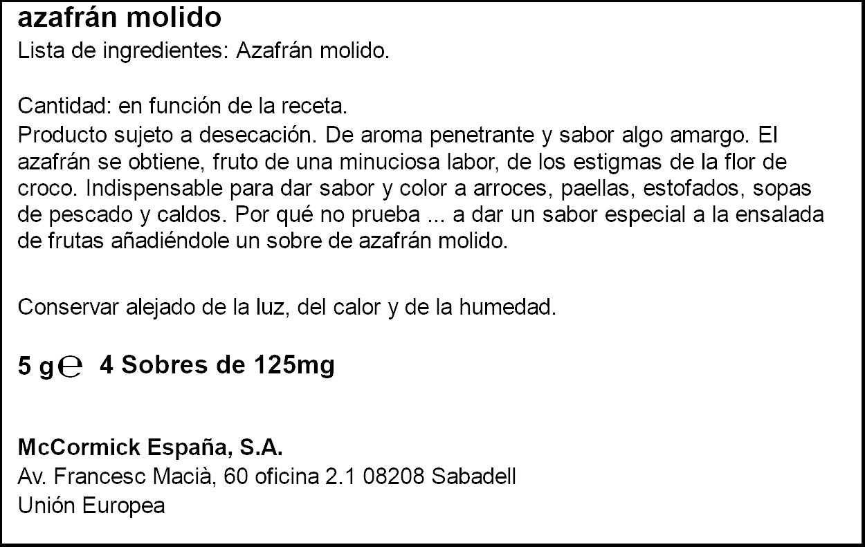Azafran  Ducros 0.5g