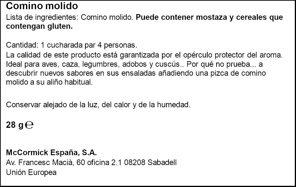 Comino  Ducros 28g