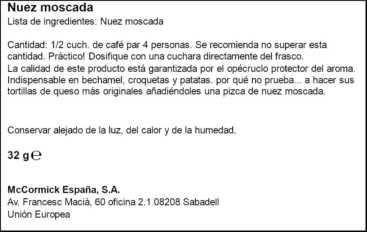 Nuez moscada molida Ducros 332g