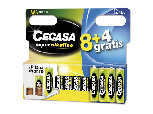 Pilas lr03 Cegasa 8+4 La Despensa