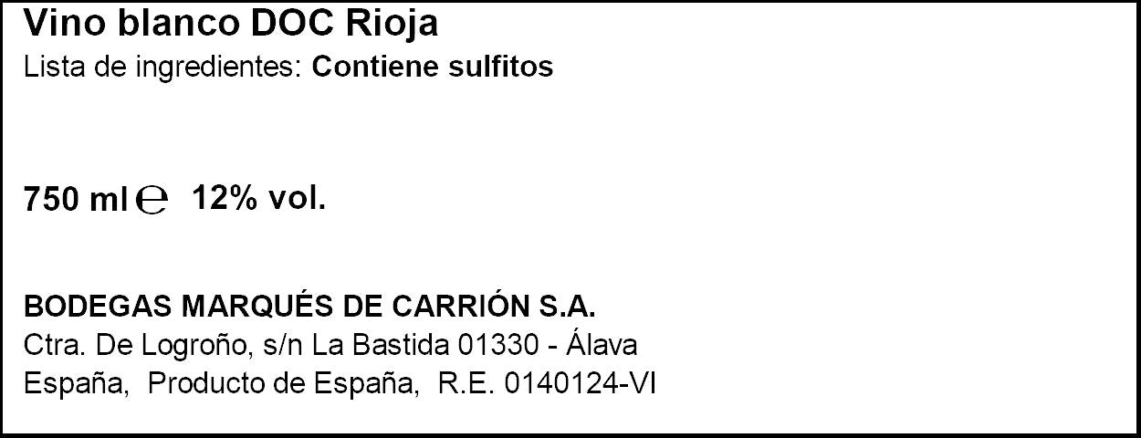 Vino blanco rioja Antaño mancha 750ml
