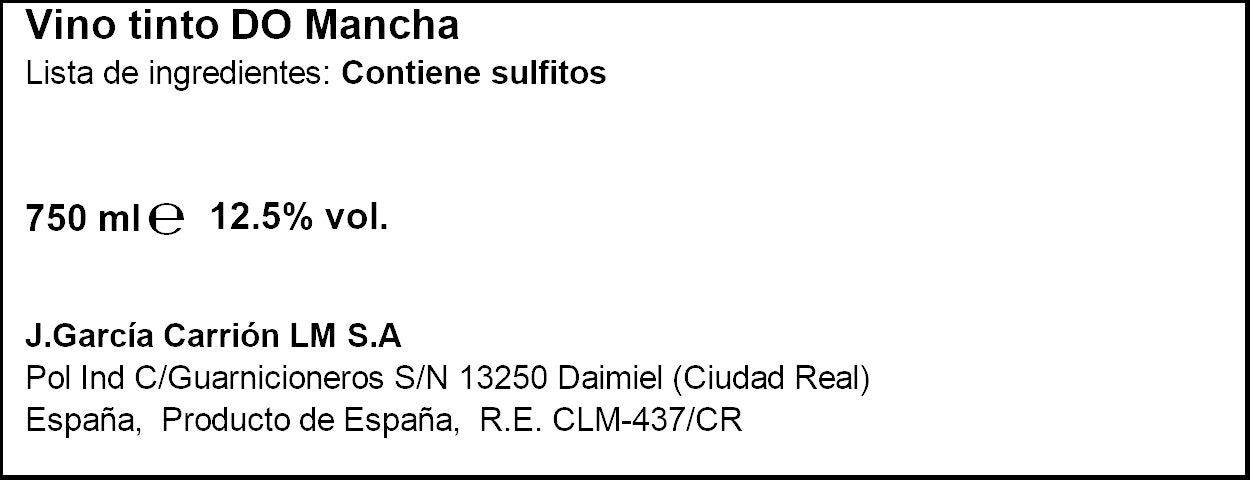 Vino tinto mancha cosecha Don luciano 750ml