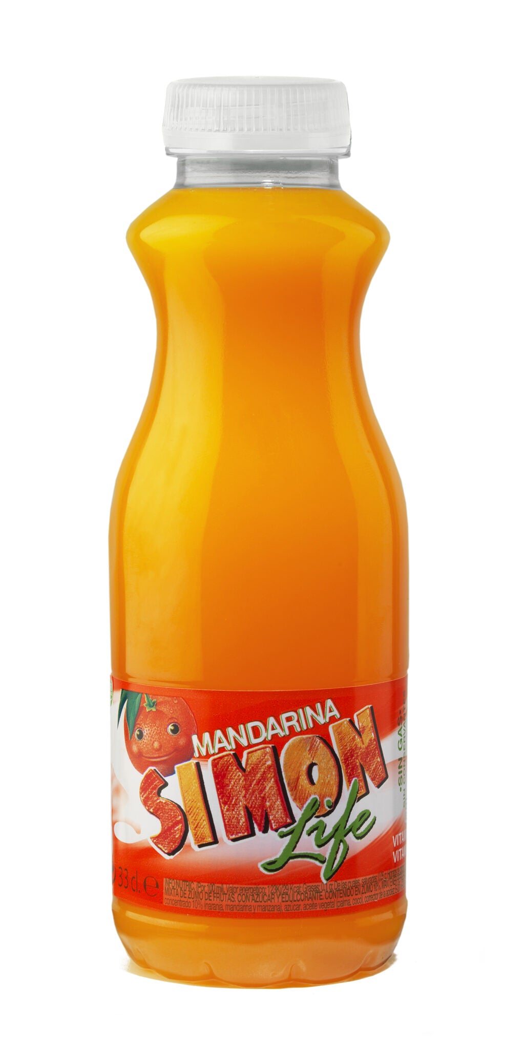 Bebida refrescante c/zumo naranja Simon life 330ml