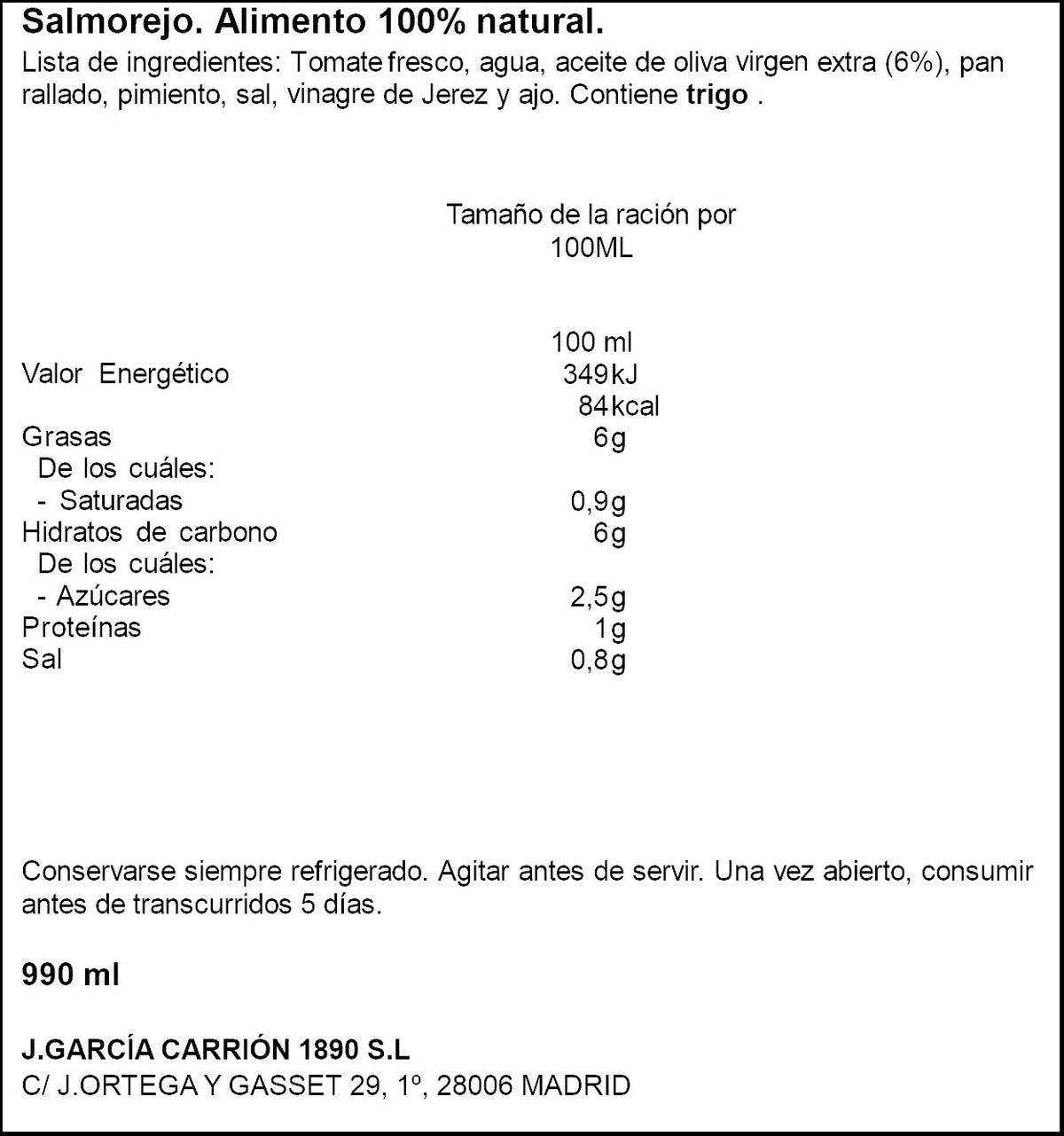 Salmorejo  Don Simon P3 330ml/u