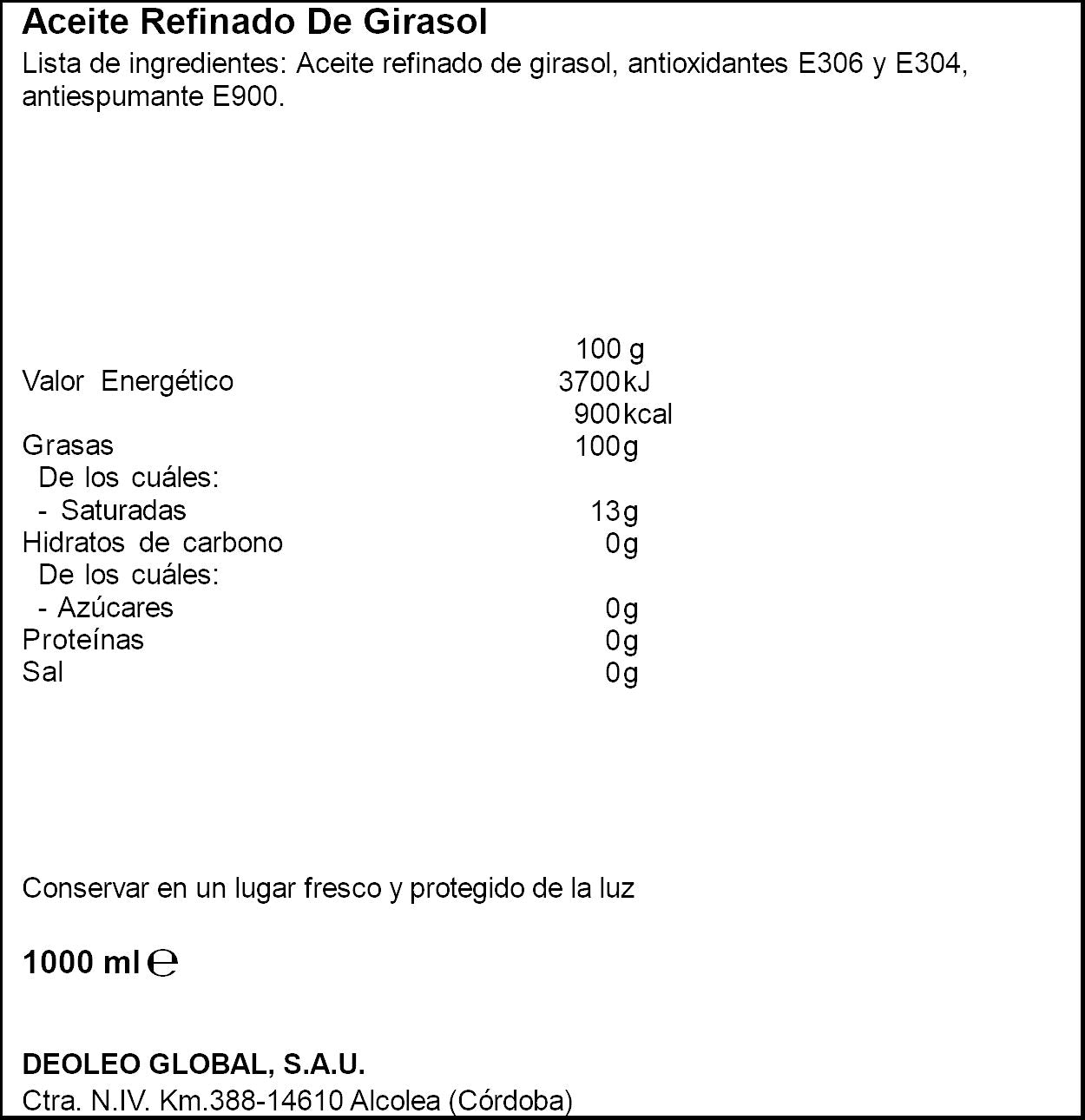 Aceite girasol 0 Koipesol 1l