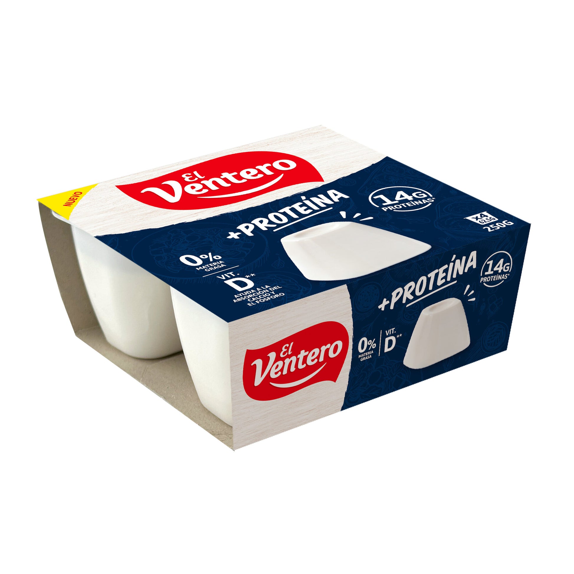Queso fresco +Proteinas El ventero p4 62.5g/u