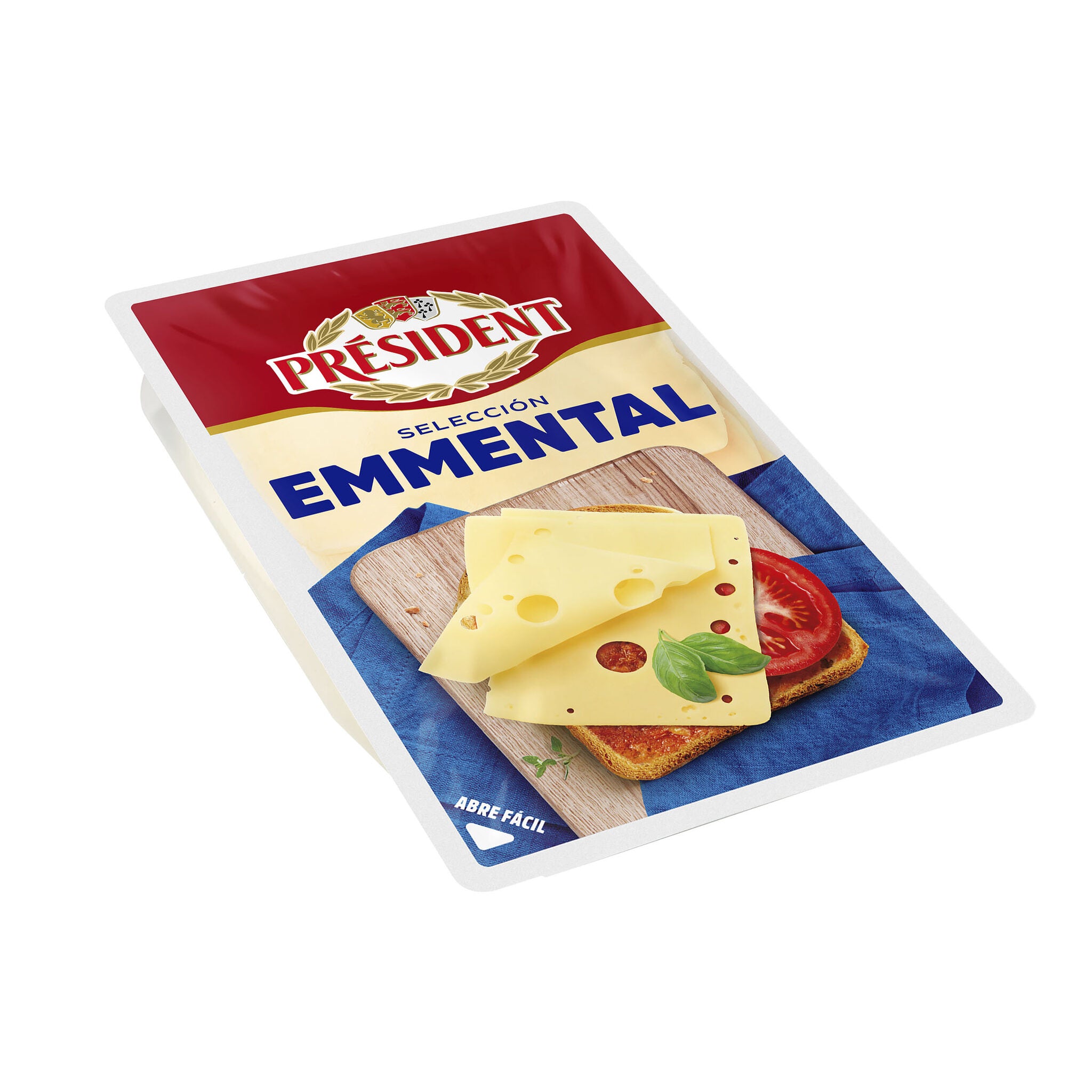 Queso emmental lonchas President 80g