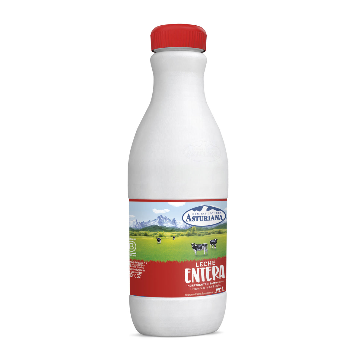 Leche entera botella Asturiana 1.5l