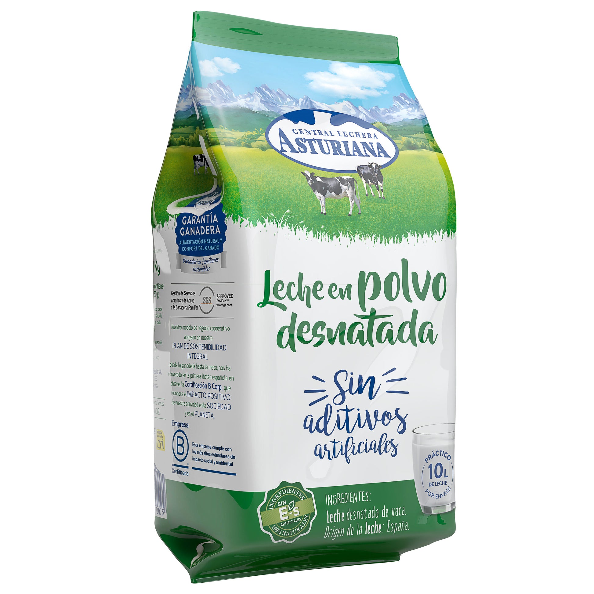 Leche polvo desnatada  Asturiana 1kg