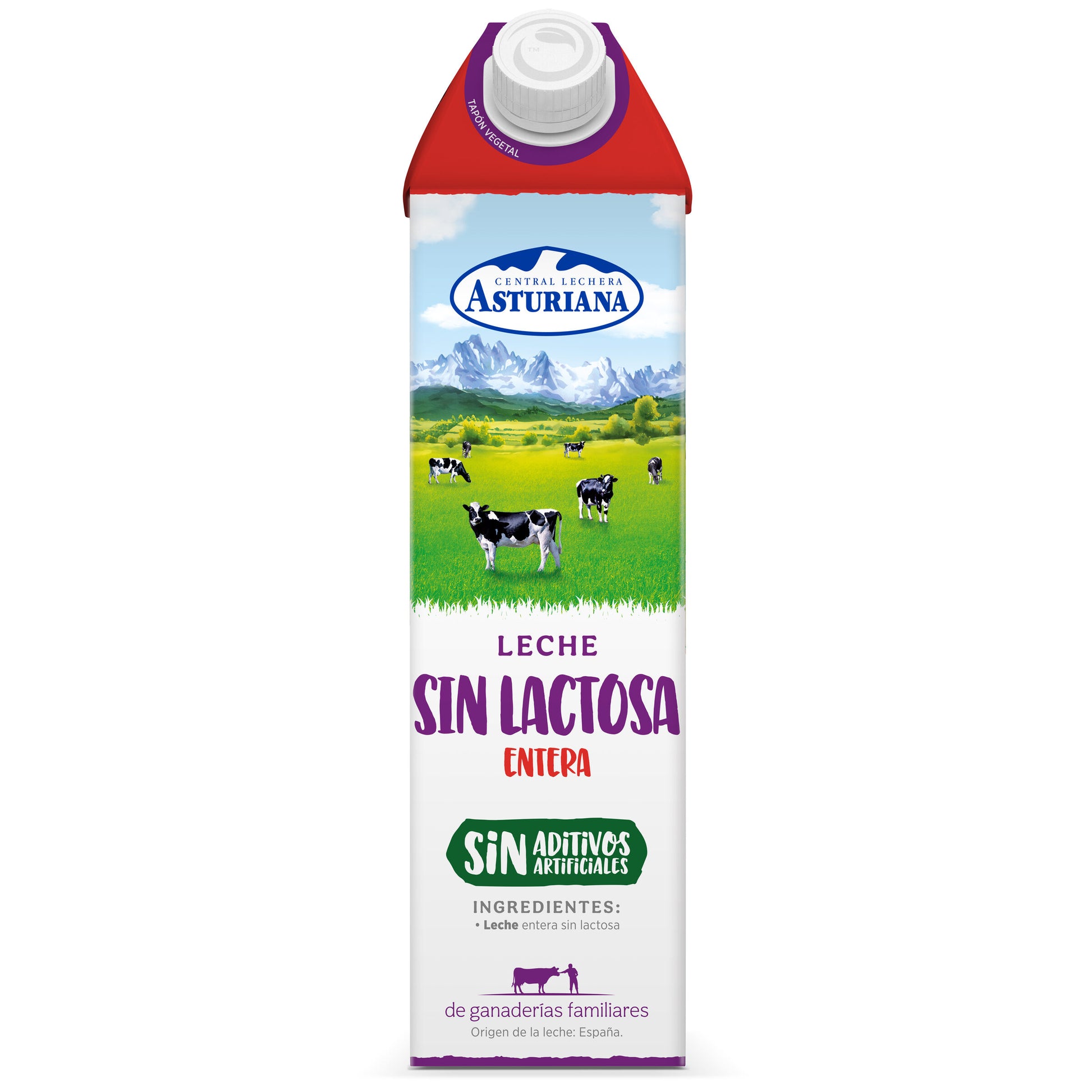 Leche entera s/lactosa Asturiana 1l