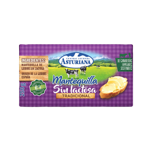Mantequilla s/lactosa Asturiana 250g La Despensa