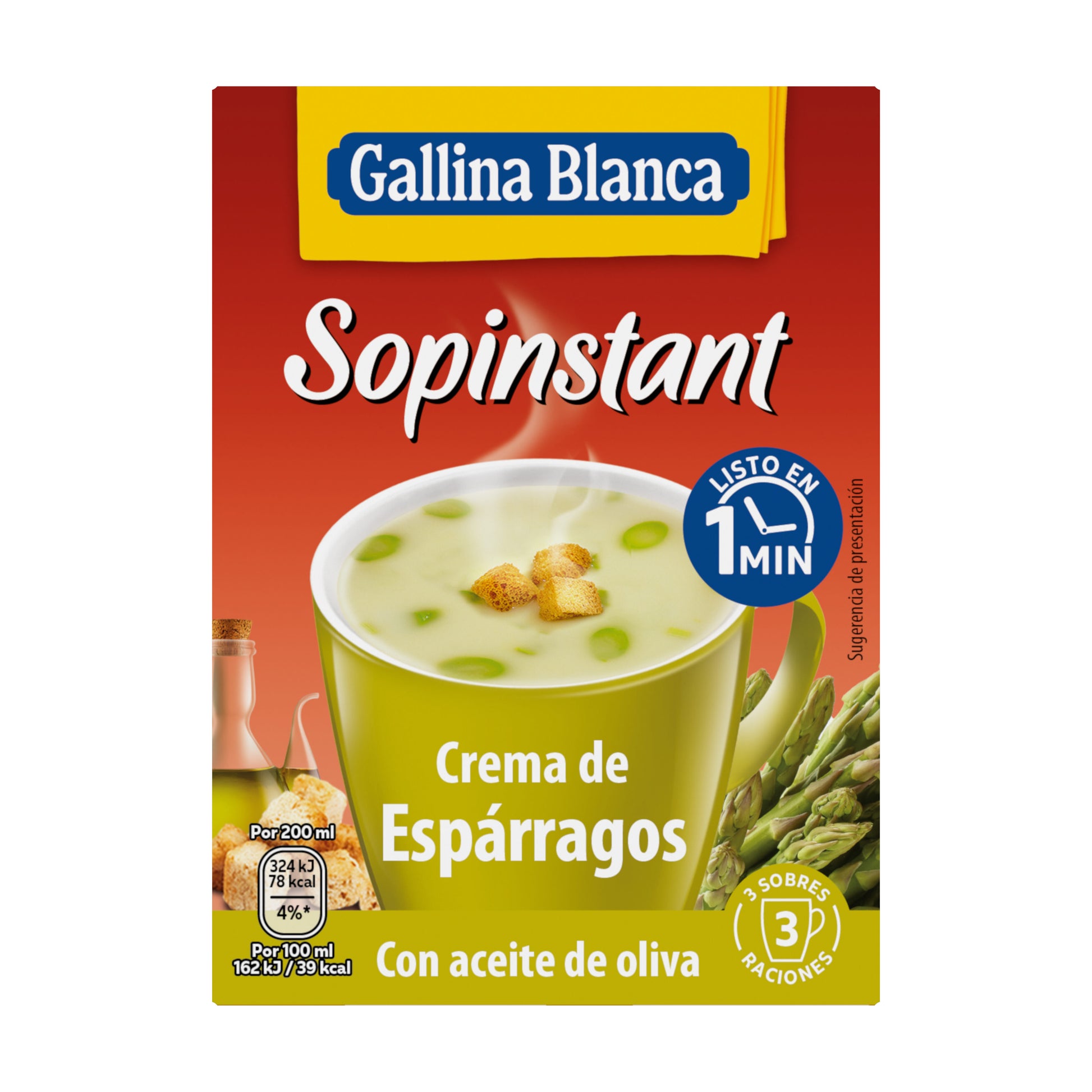 Sopa instantánea crema espárragos Sopinstant 57g