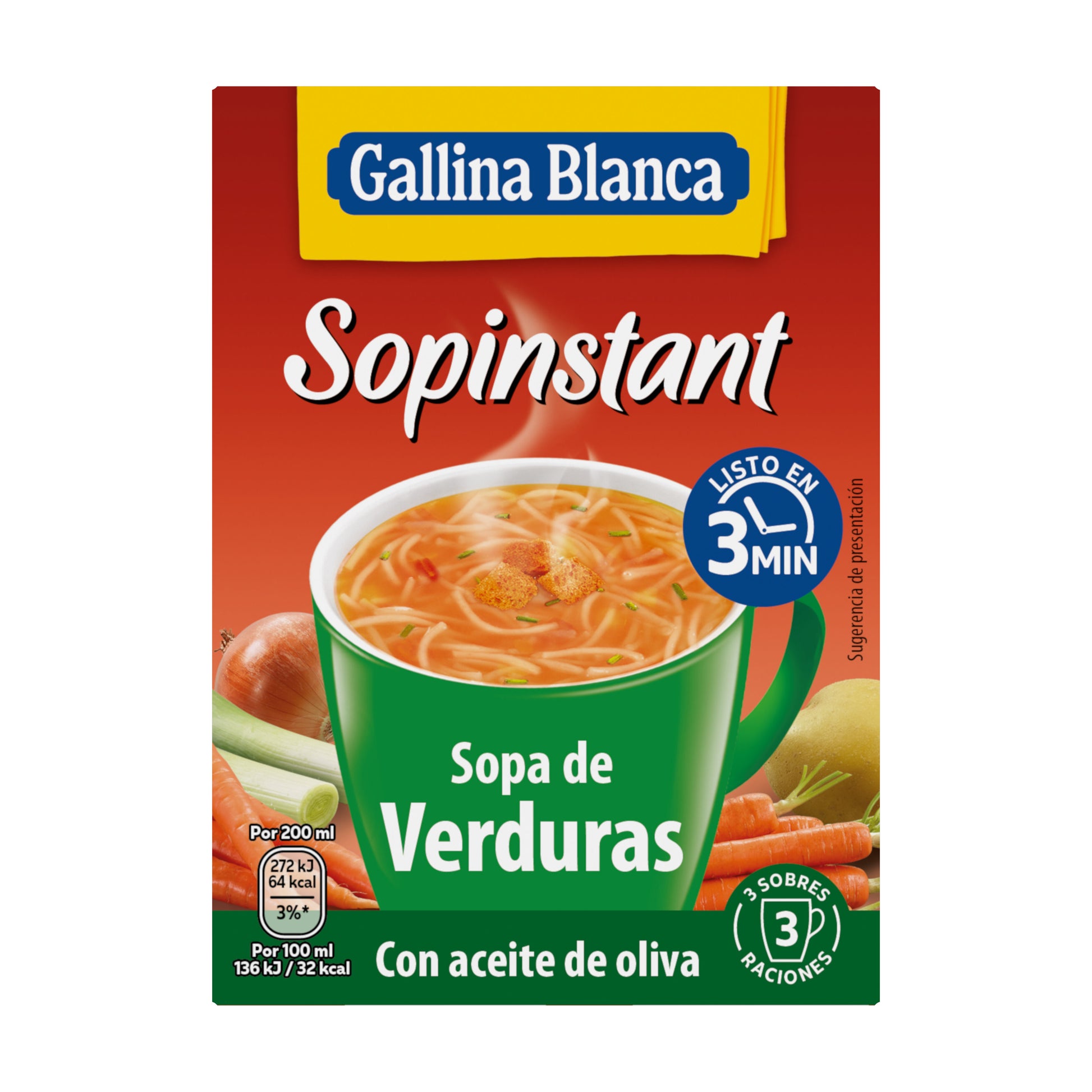 Sopa instantánea verduras Sopinstant 51g