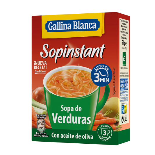 Sopa instantánea verduras Sopinstant 51g La Despensa