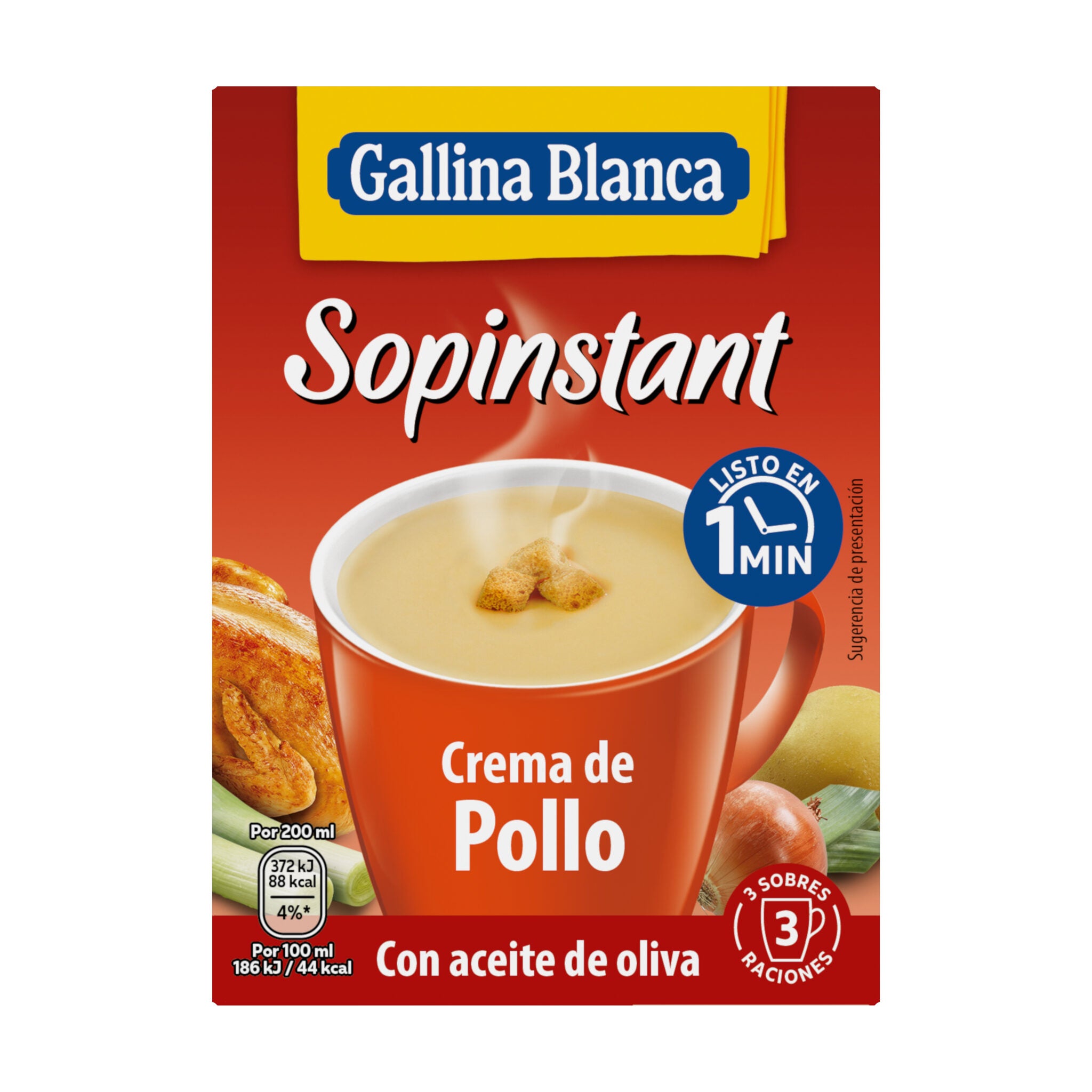 Sopa instantánea pollo Sopinstant 63g